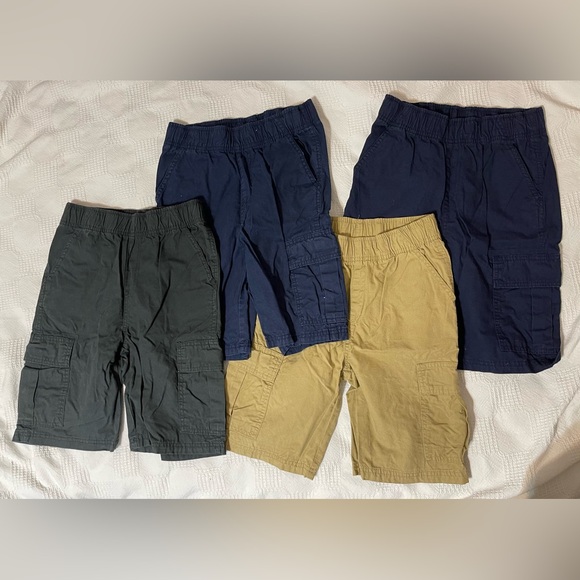 The Children's Place Boys Cargo Shorts - Black, Blue, Tan - Picture 2 of 4